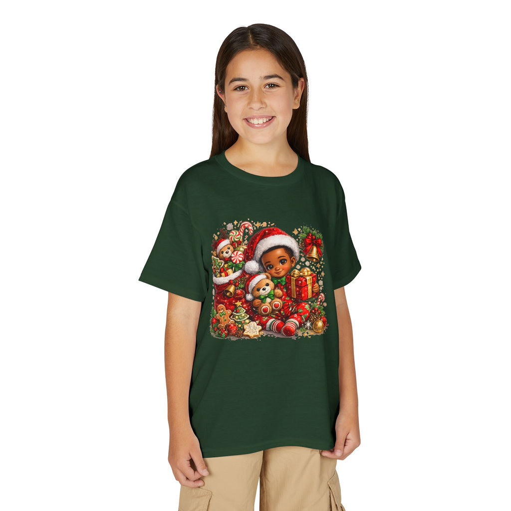 Black Boy Christmas Shirt – Melanin Kids Holiday Tee | Christmas Gift for Boys
