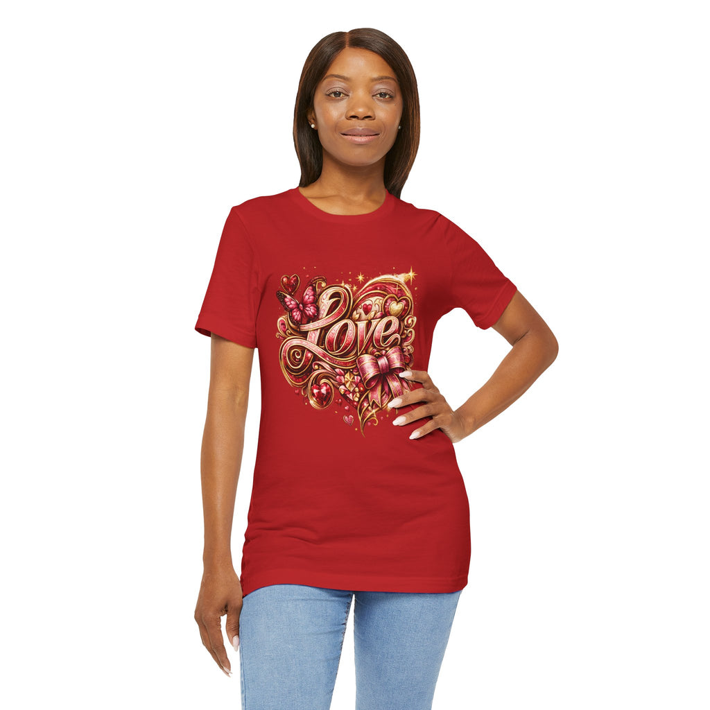 Love – Butterfly & Bow Valentine's Day T-Shirt