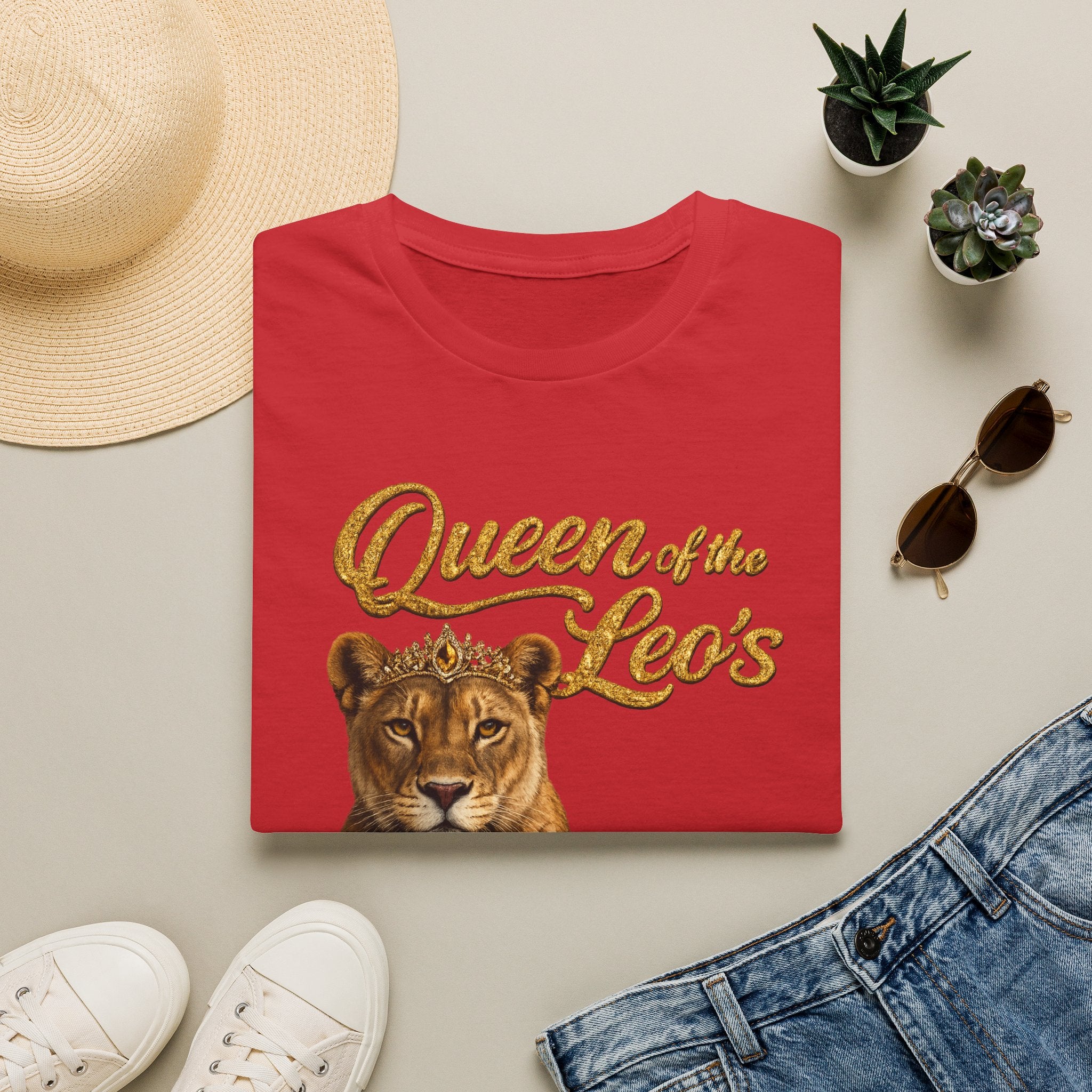 Queen of the Leo's – Lioness Crown Graphic Tee