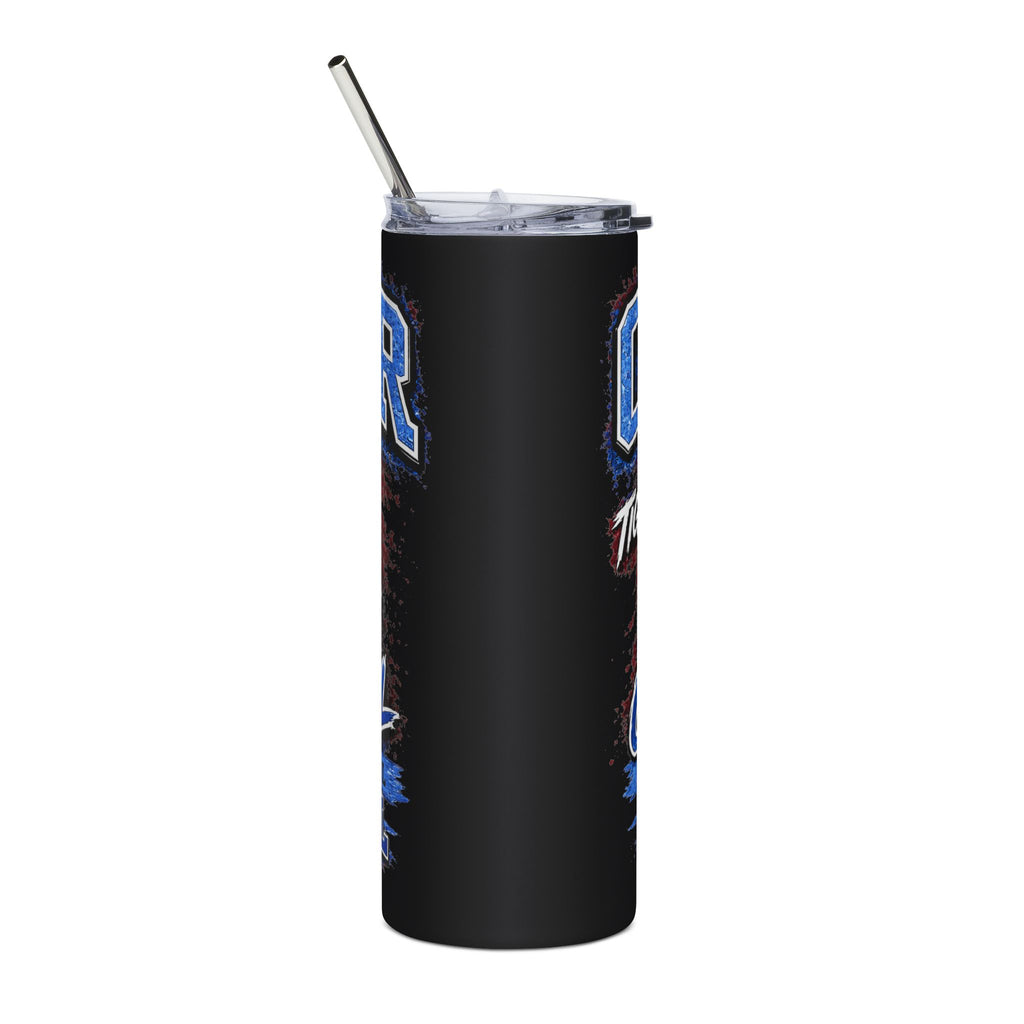 Carver High School Football Skinny Tumbler | Tigers Spirit Insulated Cup with Straw