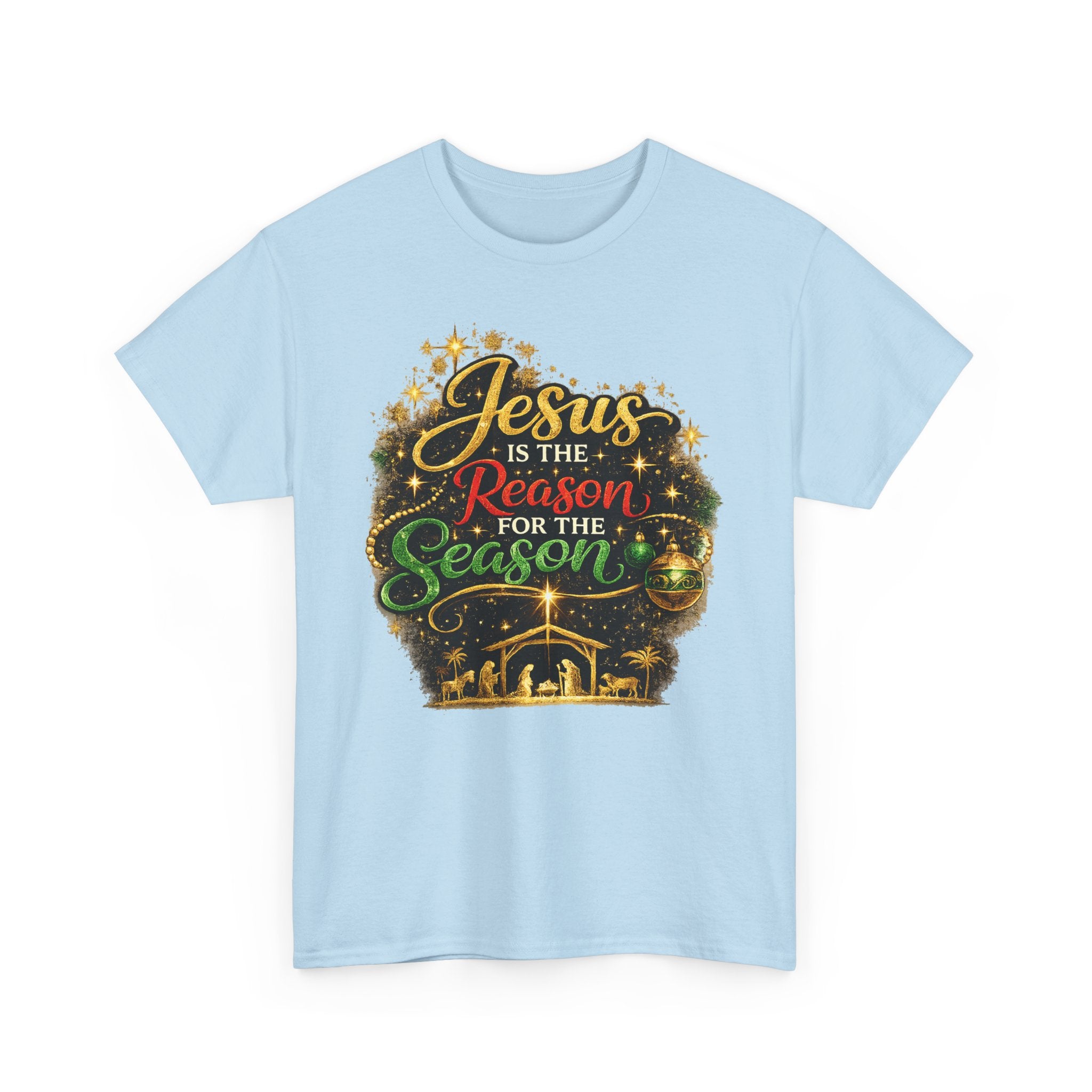 Jesus is the Reason for the Season Shirt – Christian Christmas Tee | Faith Holiday Gift