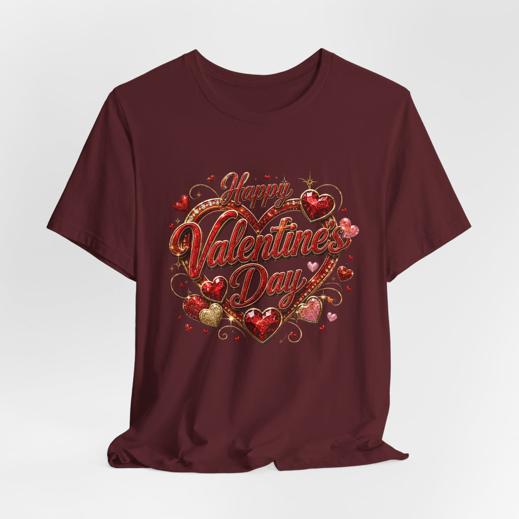 Happy Valentine's Day Glam Heart T-Shirt