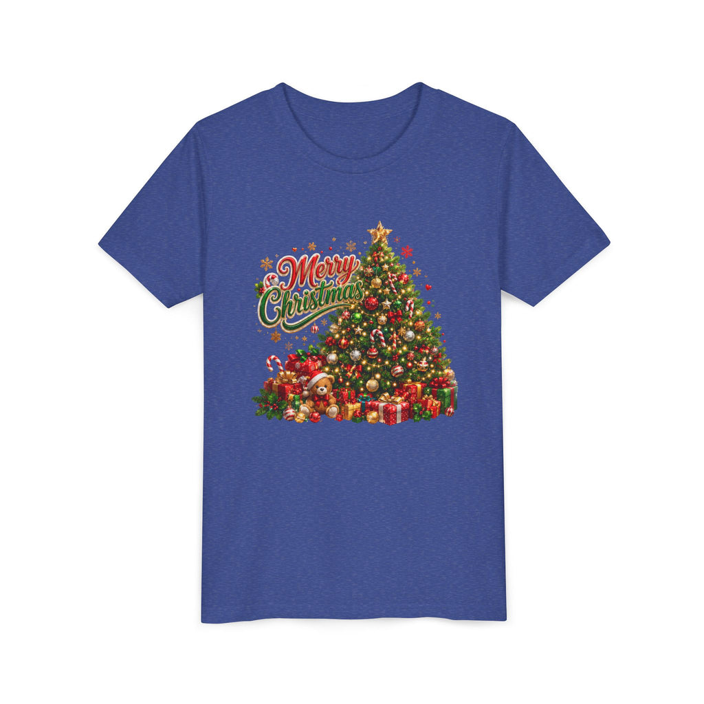 Merry Christmas Tree Shirt – Classic Holiday Tee | Christmas Gift for Kids and Famil