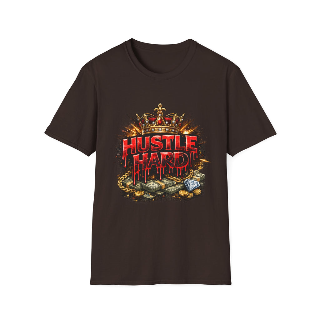 Hustle Hard T-Shirt – Crown & Money Graphic Tee