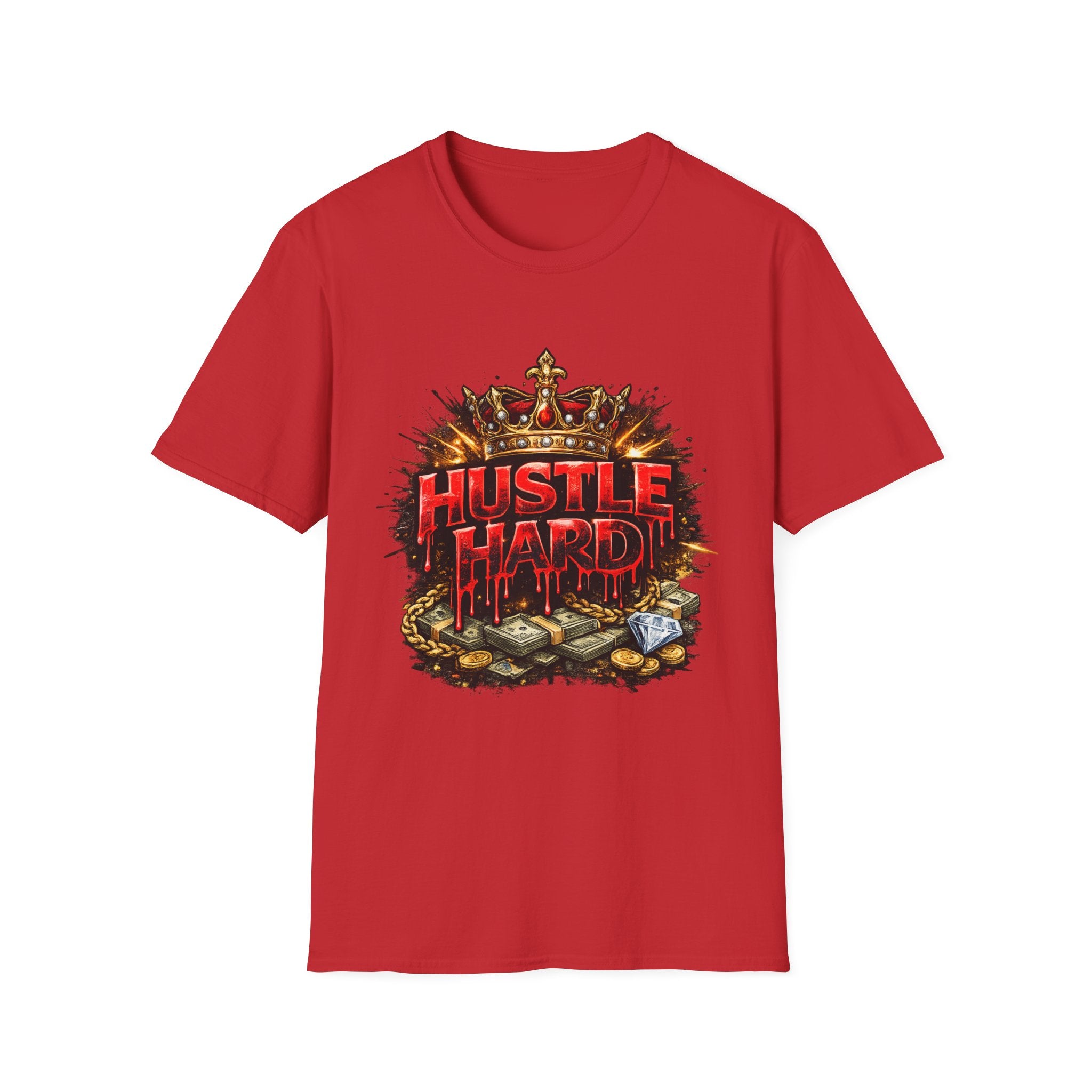 Hustle Hard T-Shirt – Crown & Money Graphic Tee