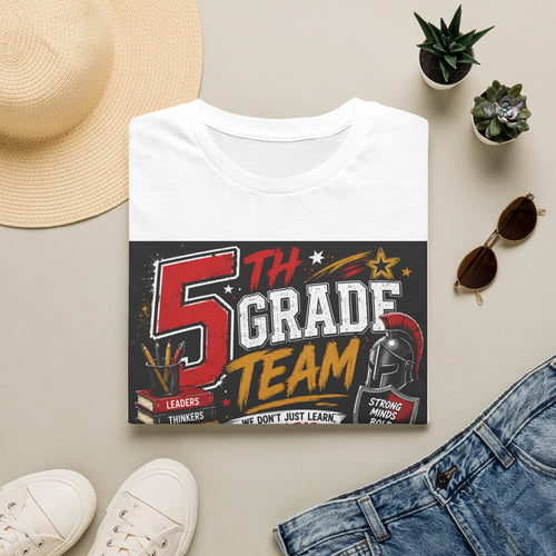 5th Grade Team T-Shirt — Retro School Spirit Design