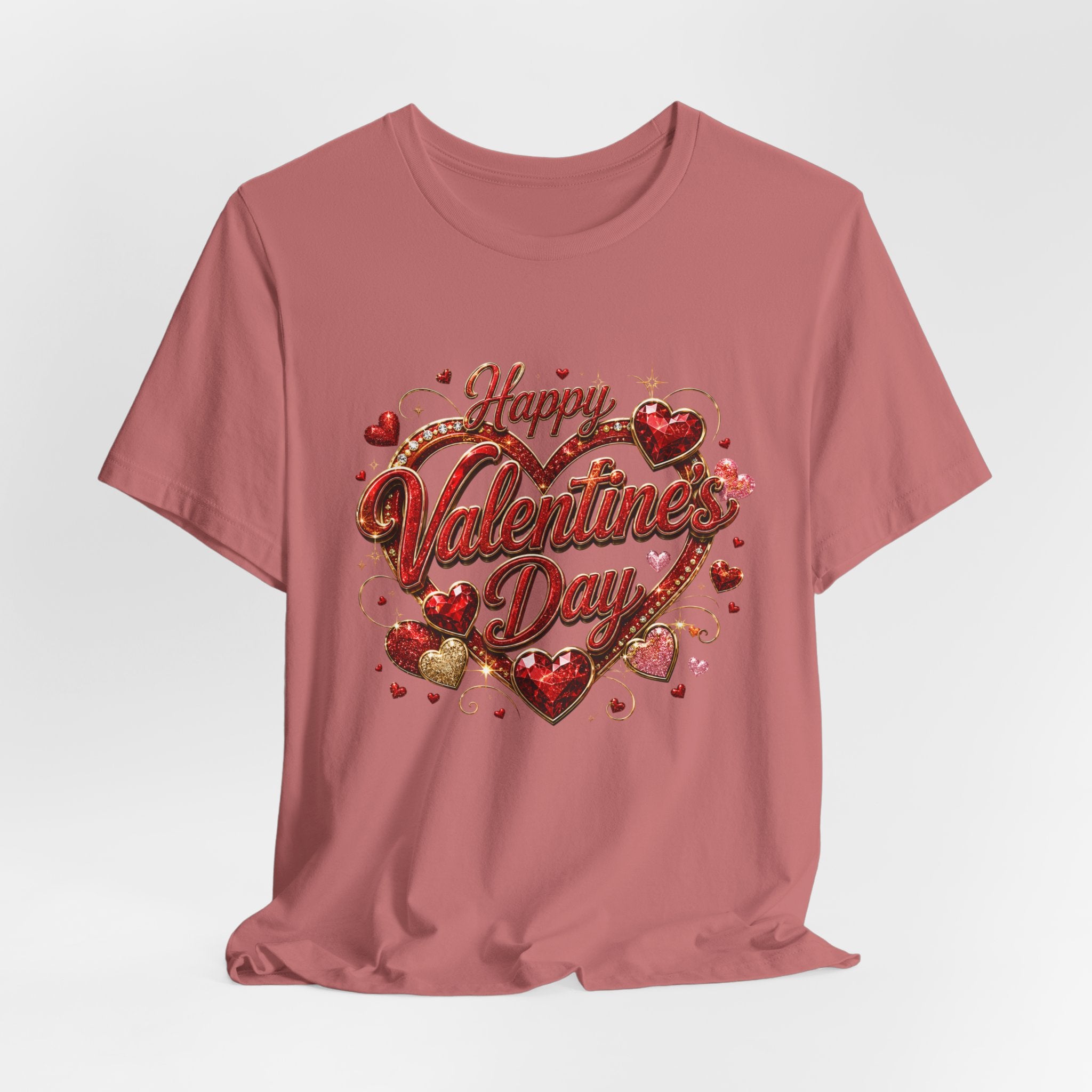 Happy Valentine's Day Glam Heart T-Shirt