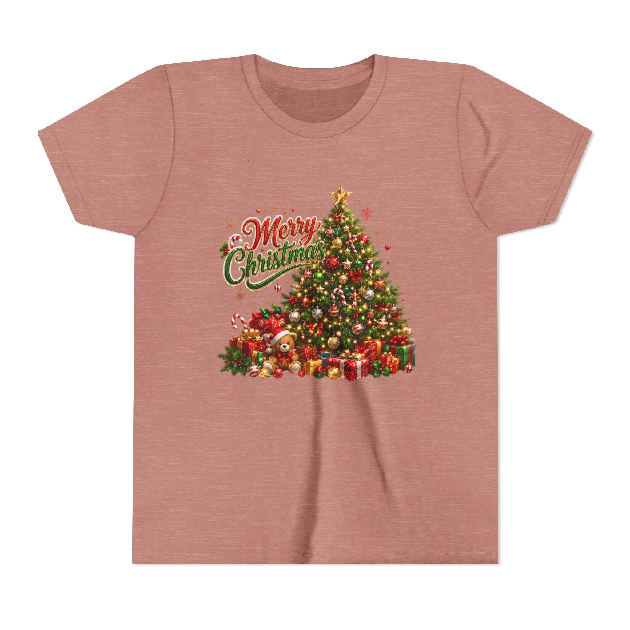 Merry Christmas Tree Shirt – Classic Holiday Tee | Christmas Gift for Kids and Famil