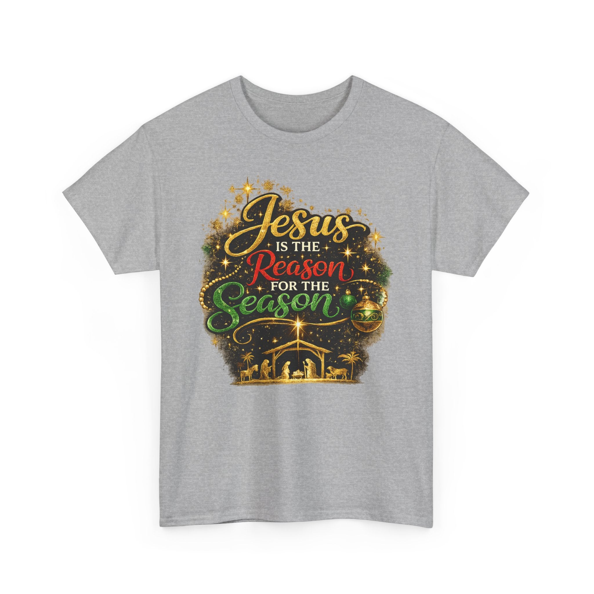 Jesus is the Reason for the Season Shirt – Christian Christmas Tee | Faith Holiday Gift