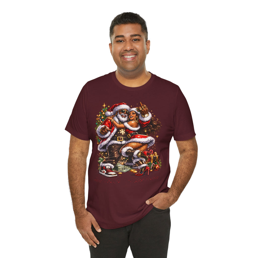 Hip Hop Santa & Mrs. Claus – Urban Christmas T-Shirt