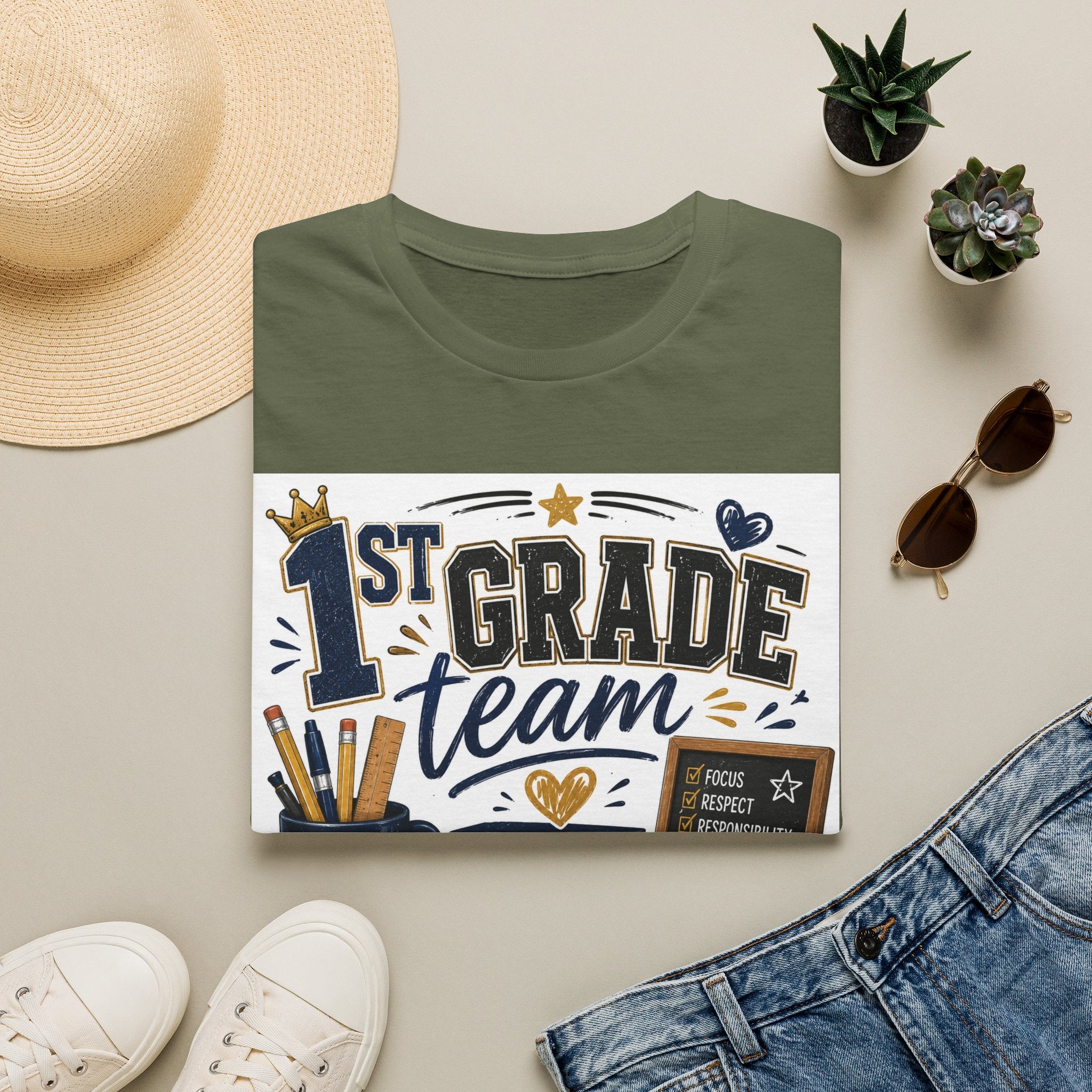 1st Grade Squad Unisex Graphic Tee | Softstyle T-Shirt