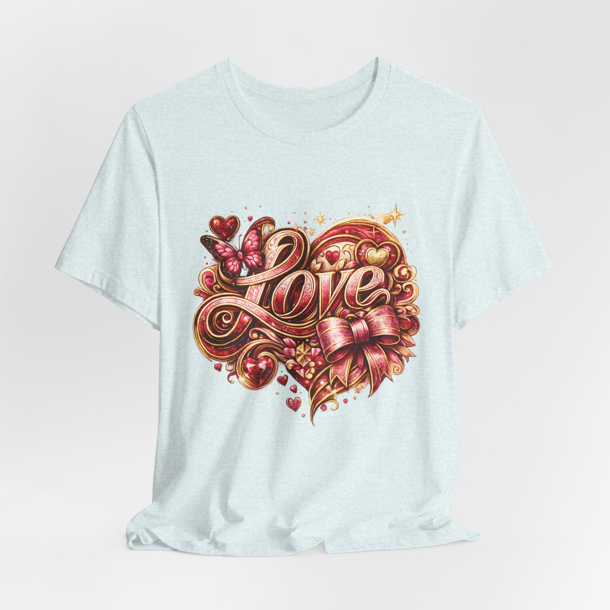 Love – Butterfly & Bow Valentine's Day T-Shirt