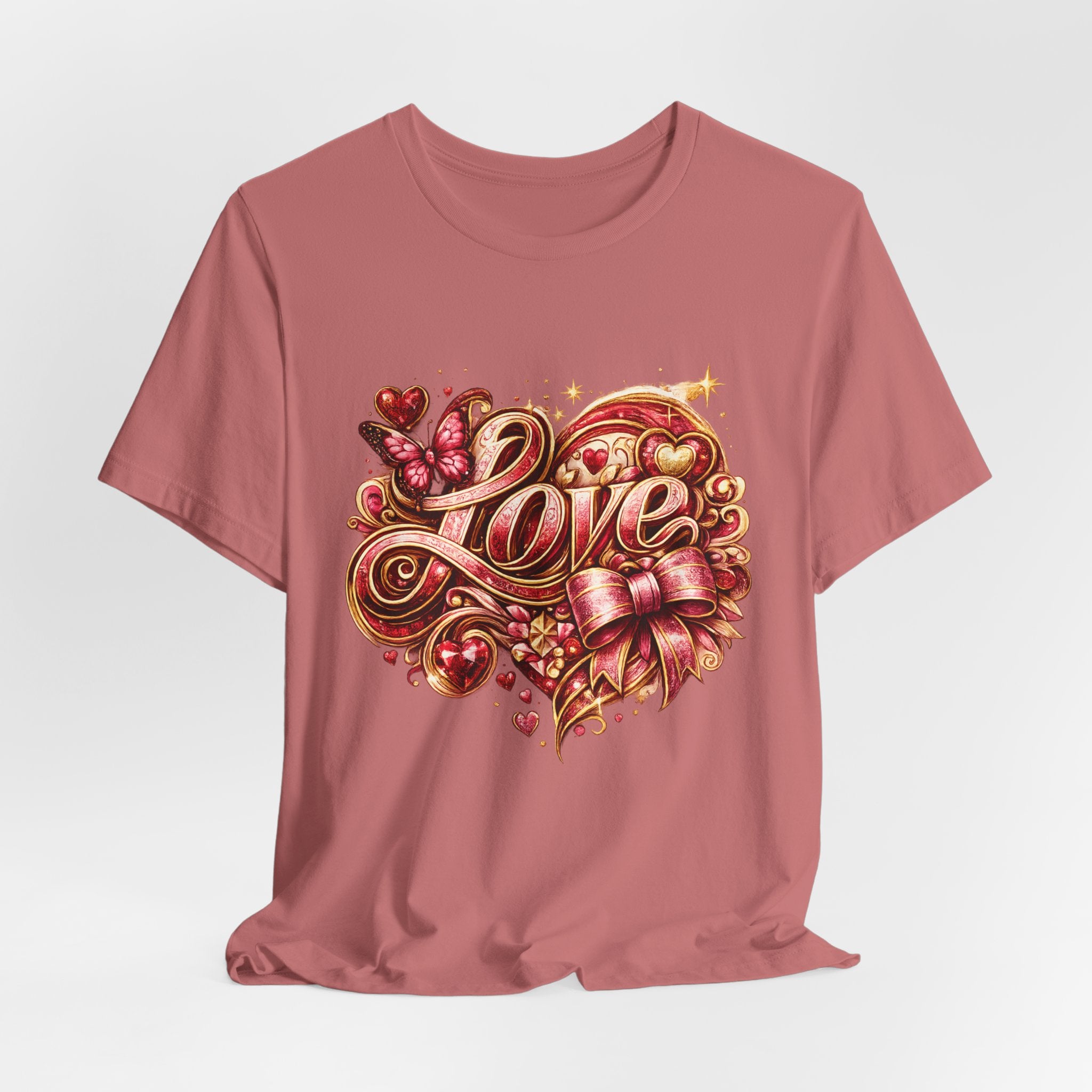 Love – Butterfly & Bow Valentine's Day T-Shirt