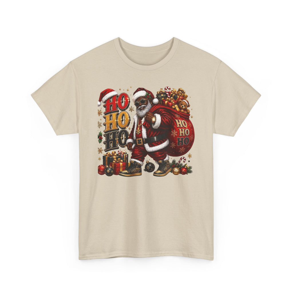 Black Santa Ho Ho Ho Shirt – Melanin Christmas Tee | Holiday Gift for Himz xc