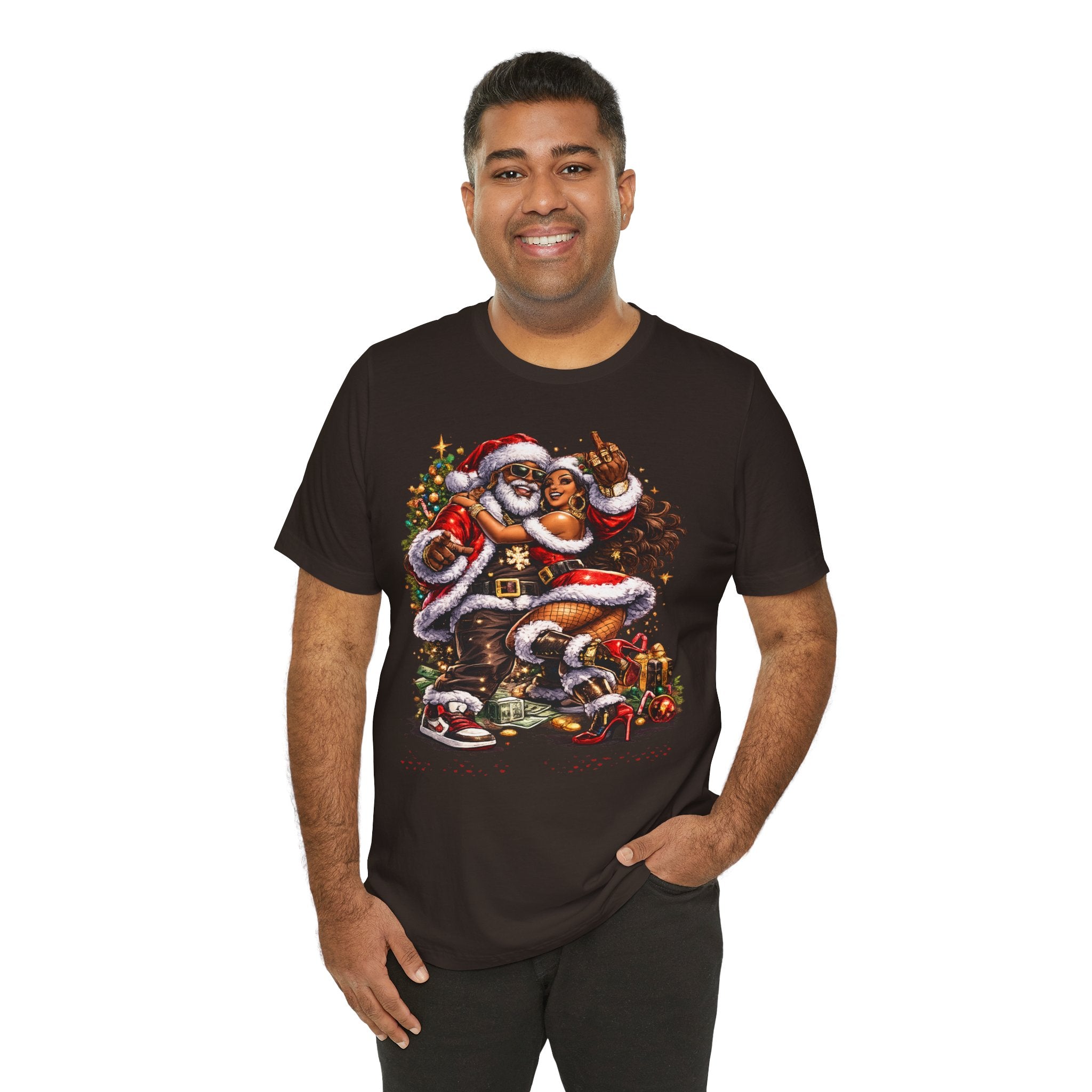 Hip Hop Santa & Mrs. Claus – Urban Christmas T-Shirt