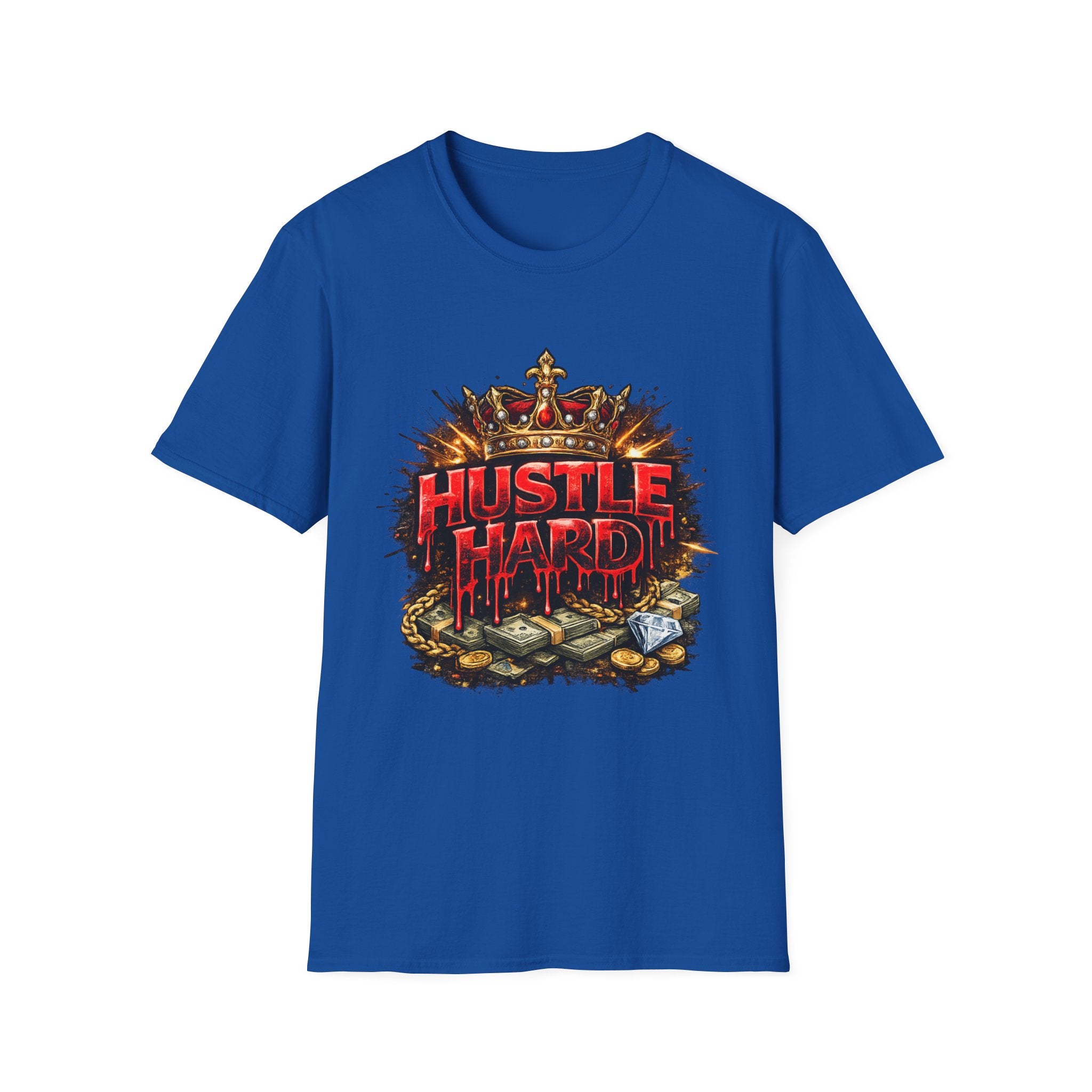 Hustle Hard T-Shirt – Crown & Money Graphic Tee