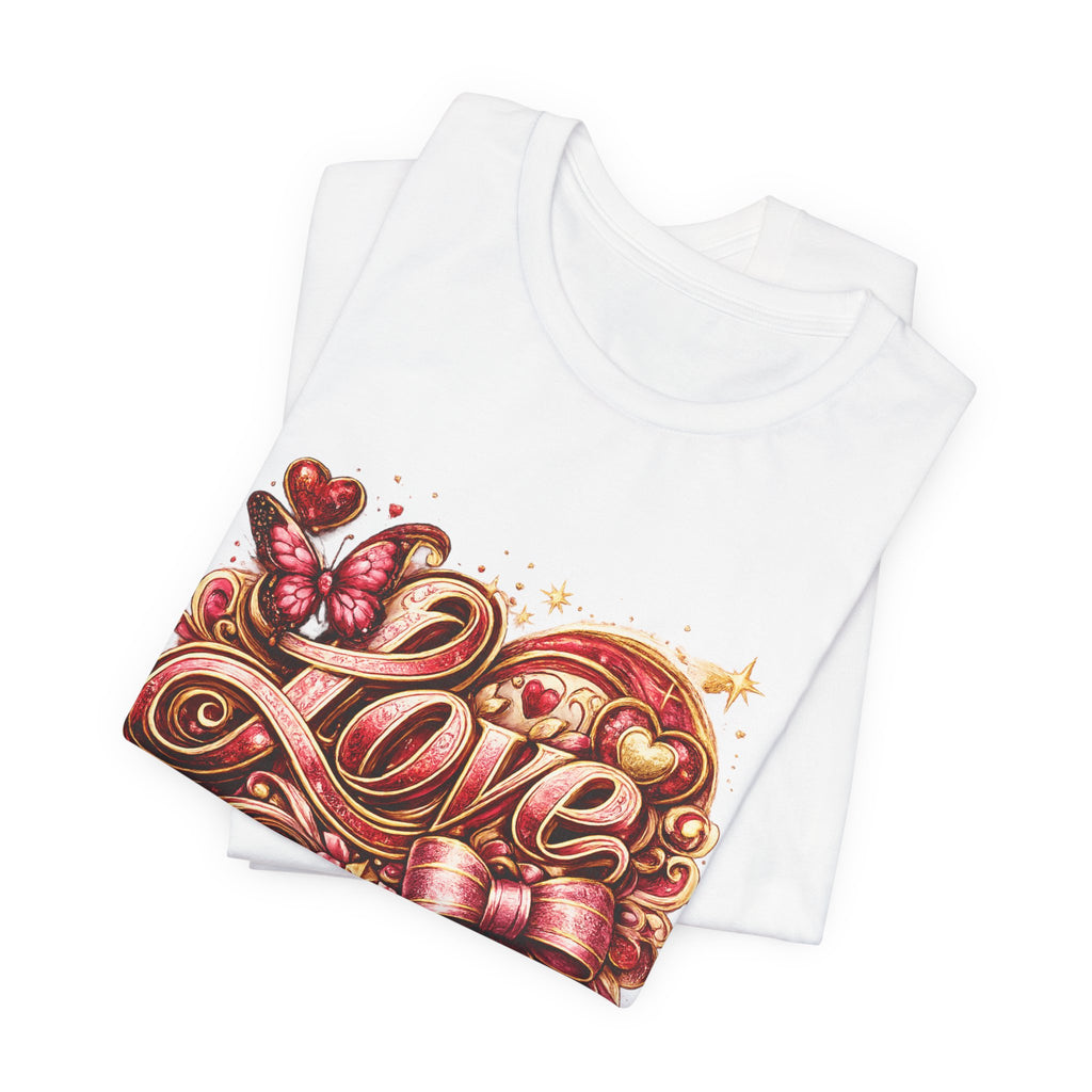 Love – Butterfly & Bow Valentine's Day T-Shirt