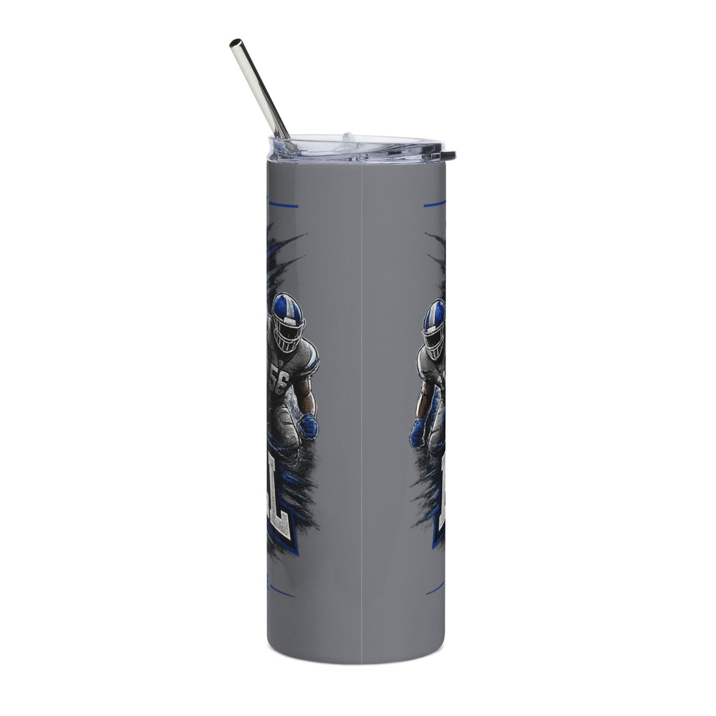 Eddy Middle School Football 20oz Stainless Steel Tumbler — Columbus, GA Team Travel Mug