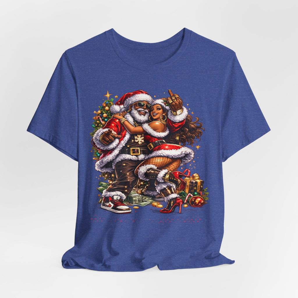 Hip Hop Santa & Mrs. Claus – Urban Christmas T-Shirt