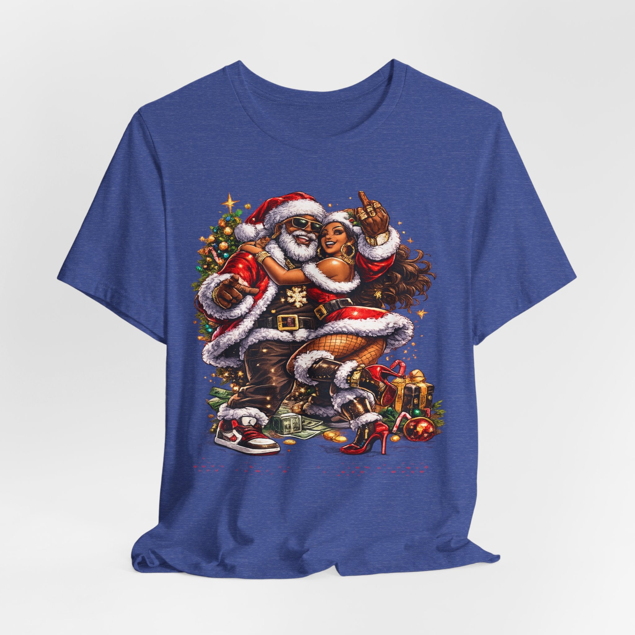 Hip Hop Santa & Mrs. Claus – Urban Christmas T-Shirt