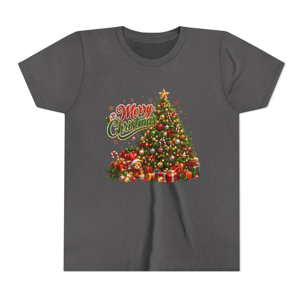 Merry Christmas Tree Shirt – Classic Holiday Tee | Christmas Gift for Kids and Famil
