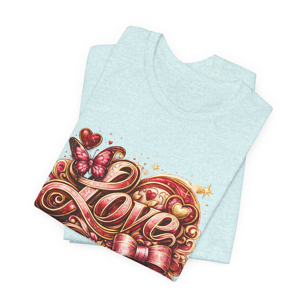 Love – Butterfly & Bow Valentine's Day T-Shirt