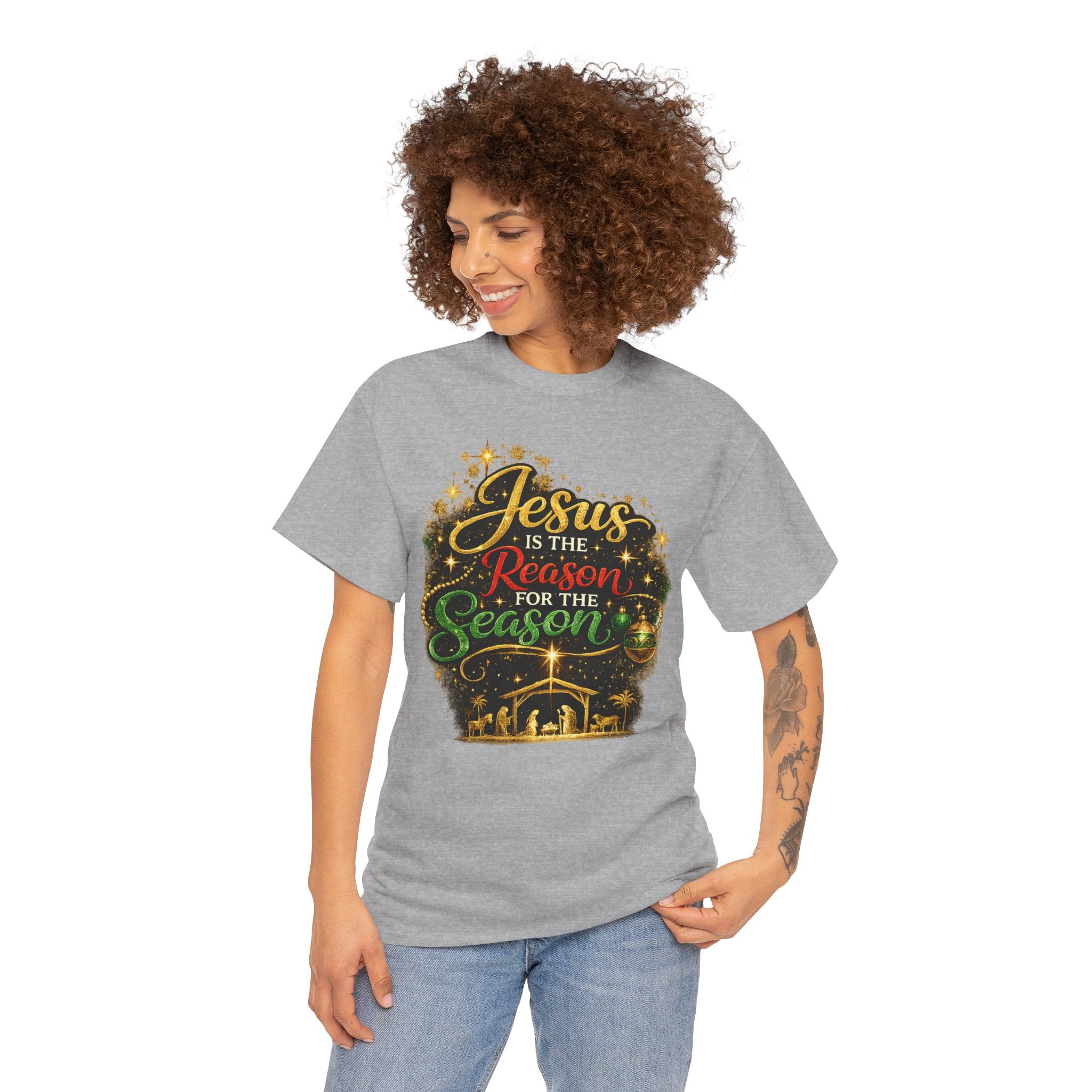 Jesus is the Reason for the Season Shirt – Christian Christmas Tee | Faith Holiday Gift