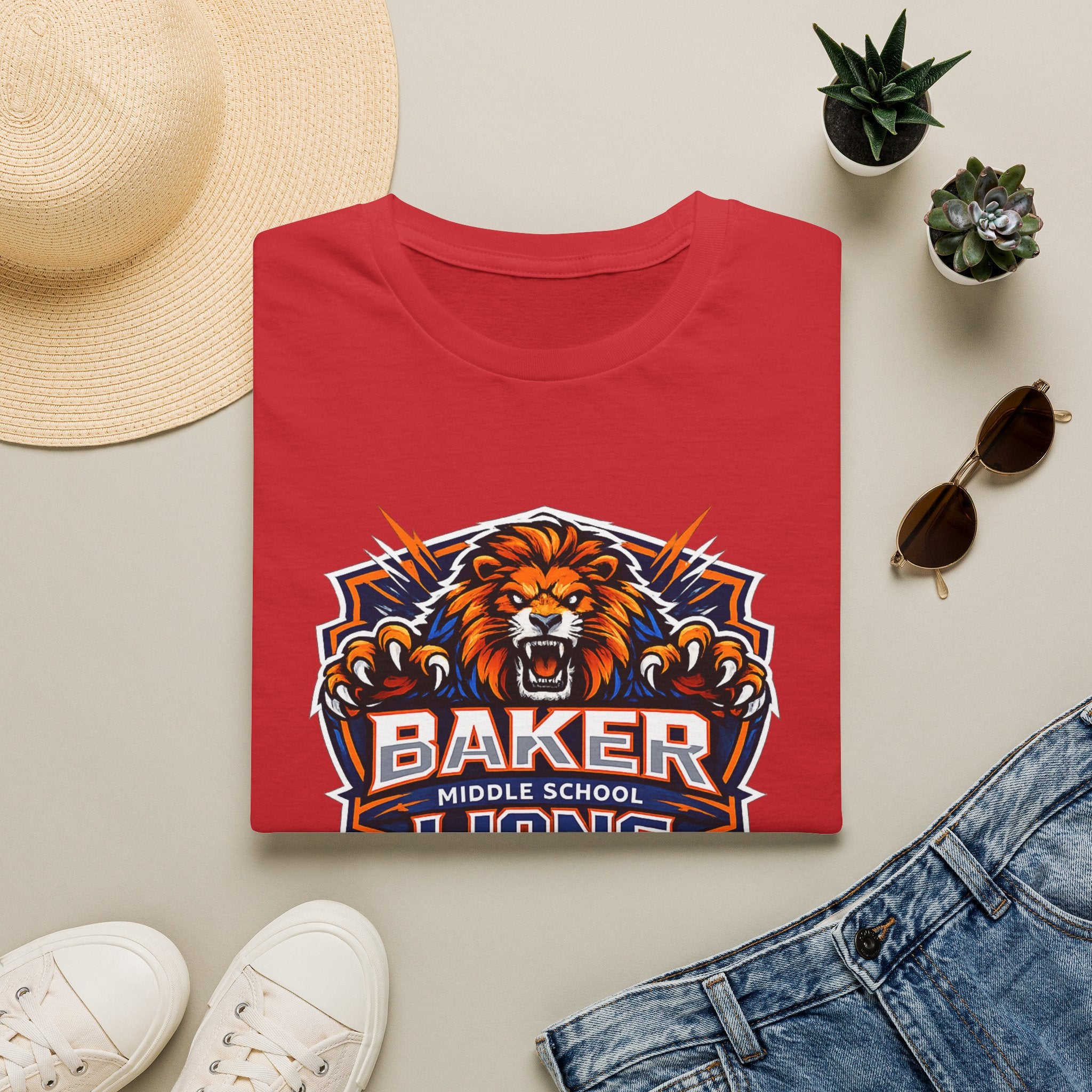 Baker Middle School Lions T-Shirt | School Spirit Tee | Lions Pride Graphic Tee