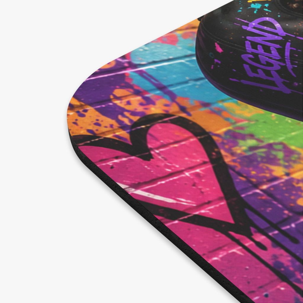 Little Legend & Little Queen Mouse Pad | Back to School Hip Hop Kids Desk Pad | Urban Streetwear Desk Accessory