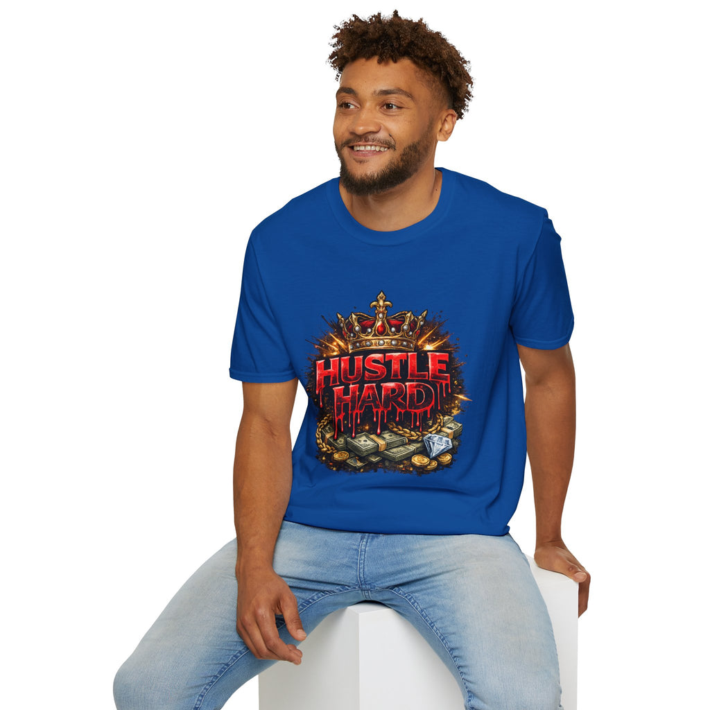 Hustle Hard T-Shirt – Crown & Money Graphic Tee