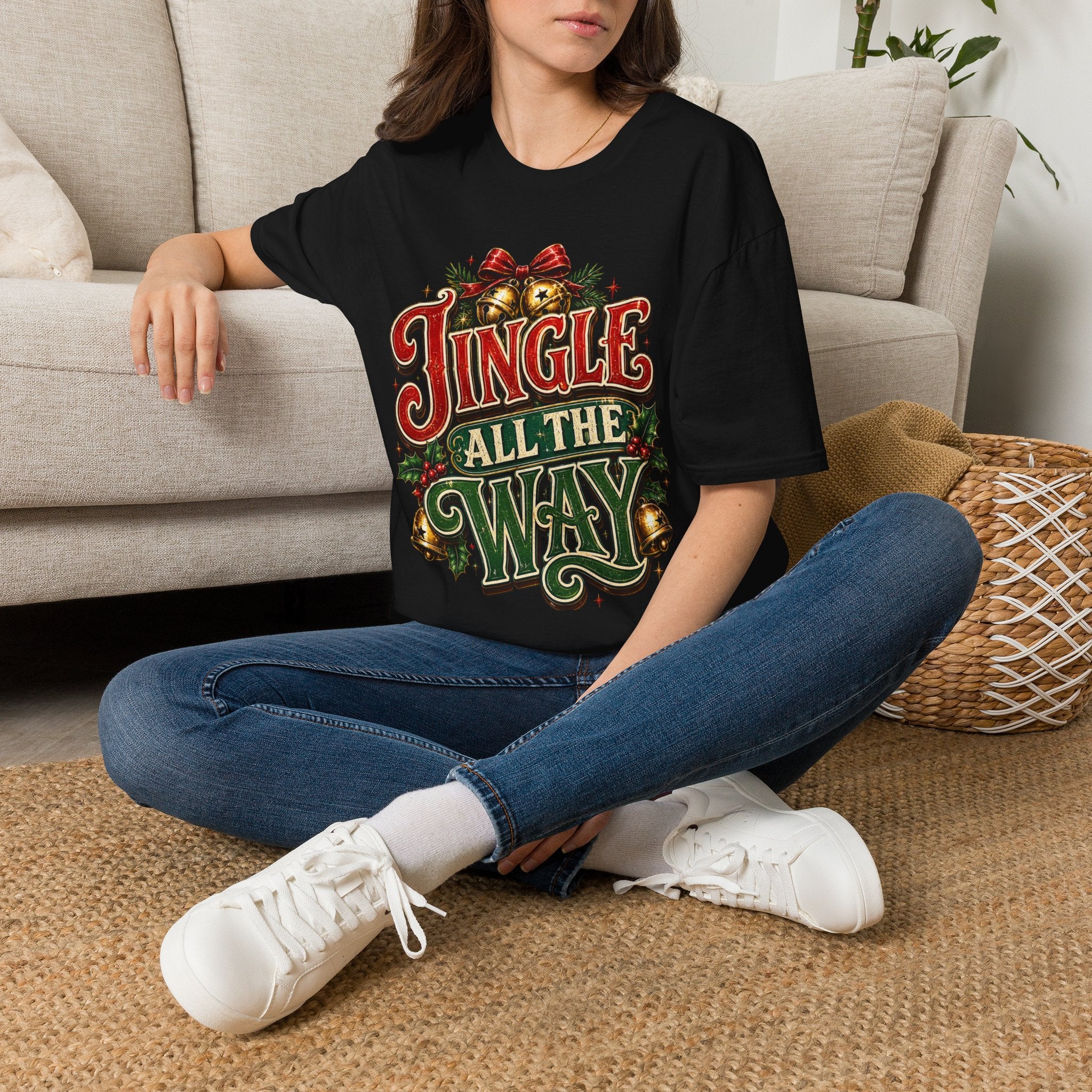 Jingle All the Way Shirt – Vintage Christmas Tee | Classic Holiday Gift