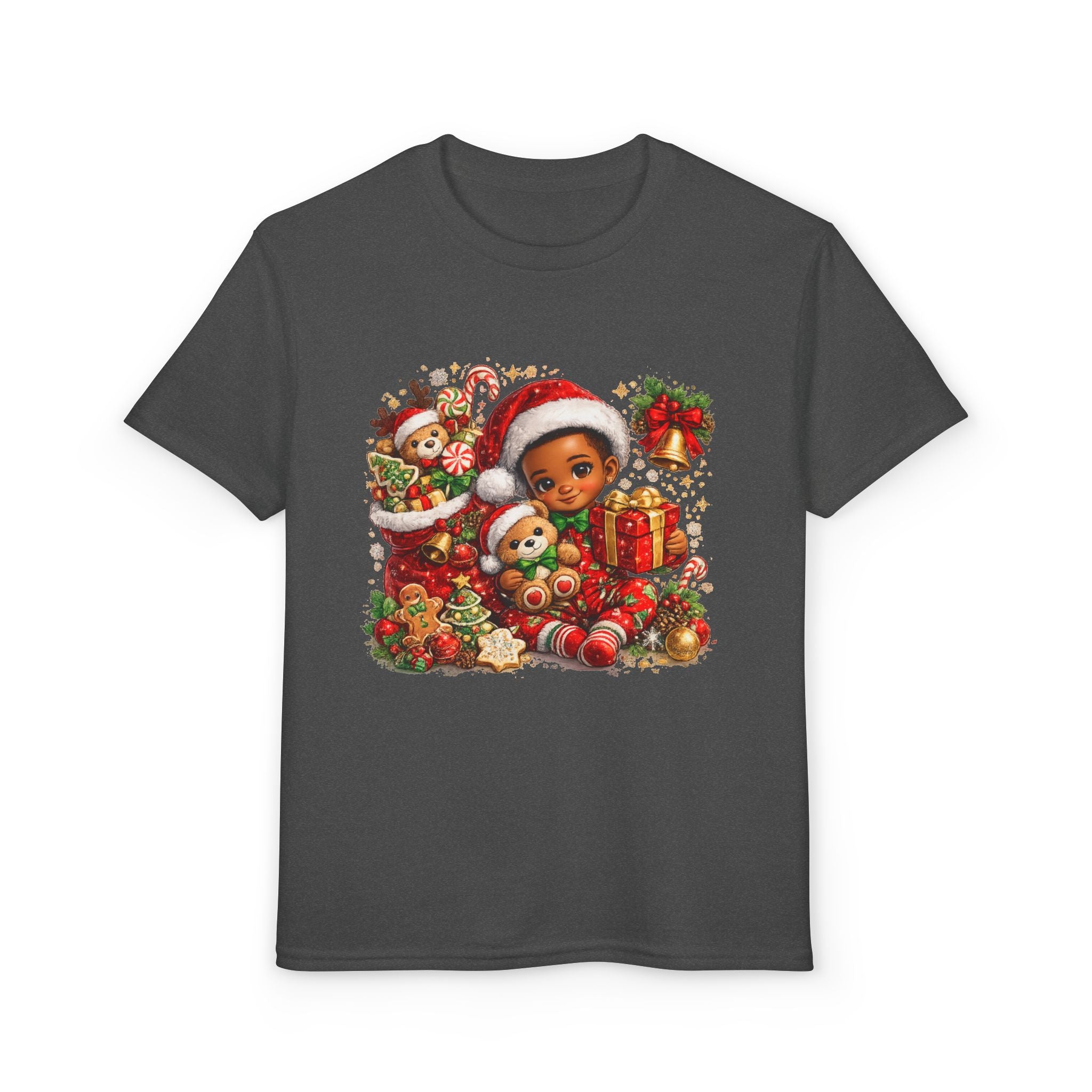 Black Boy Christmas Shirt – Melanin Kids Holiday Tee | Christmas Gift for Boys