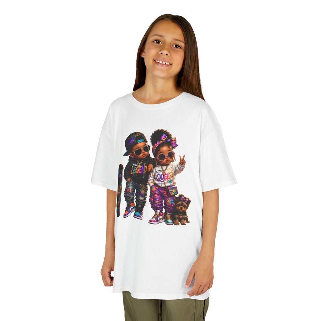 Little Legend & Little Queen T-Shirt | Back to School Hip Hop Kids Graphic Tee | Urban Streetwear Shirt