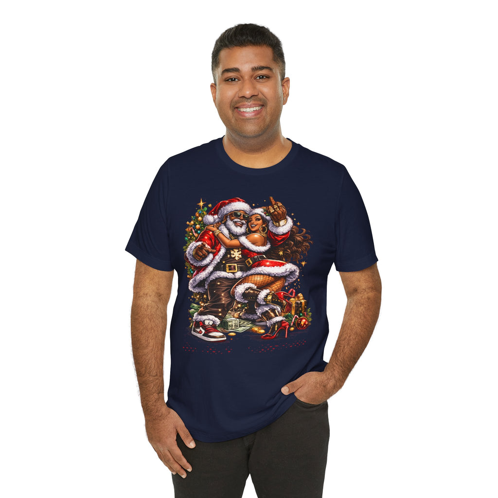 Hip Hop Santa & Mrs. Claus – Urban Christmas T-Shirt