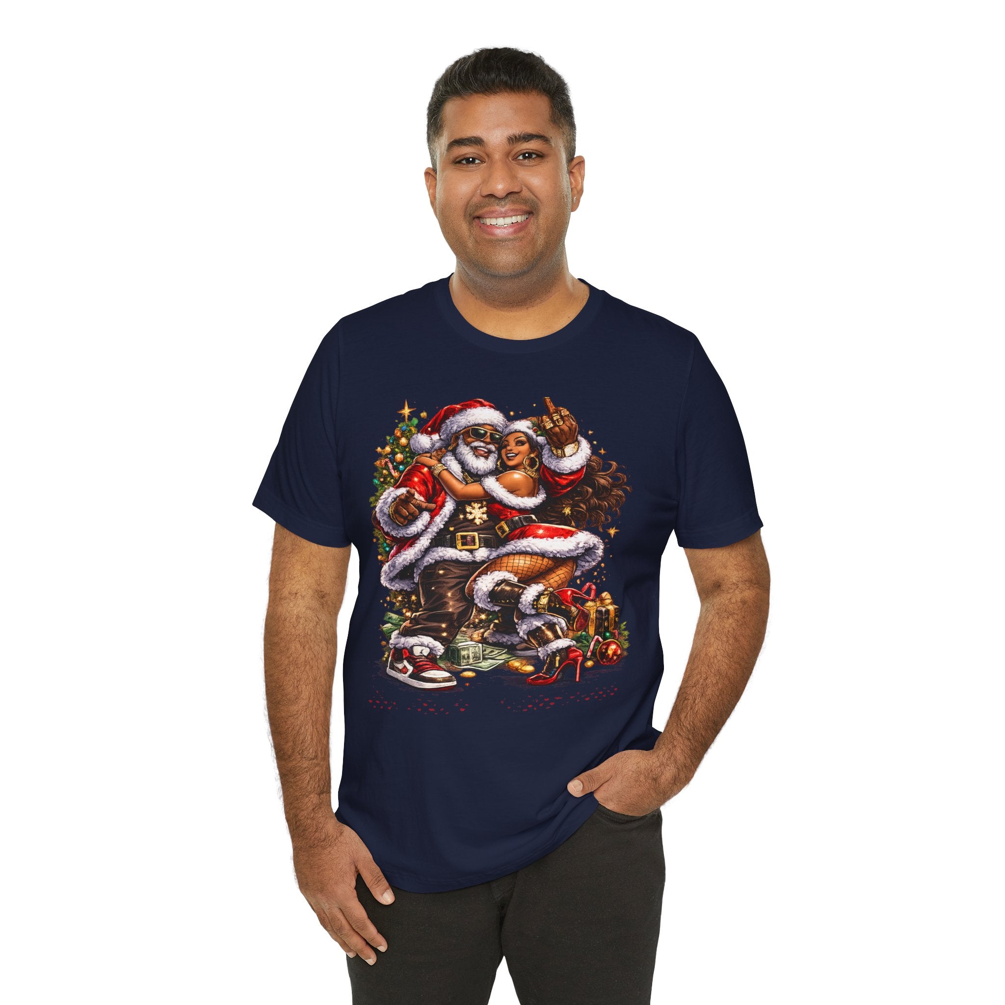 Hip Hop Santa & Mrs. Claus – Urban Christmas T-Shirt