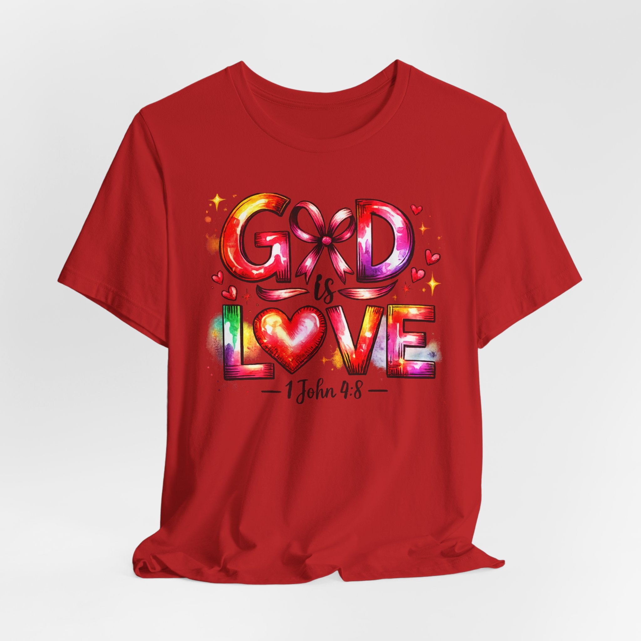 God is Love – 1 John 4:8 Christian Faith T-Shirt