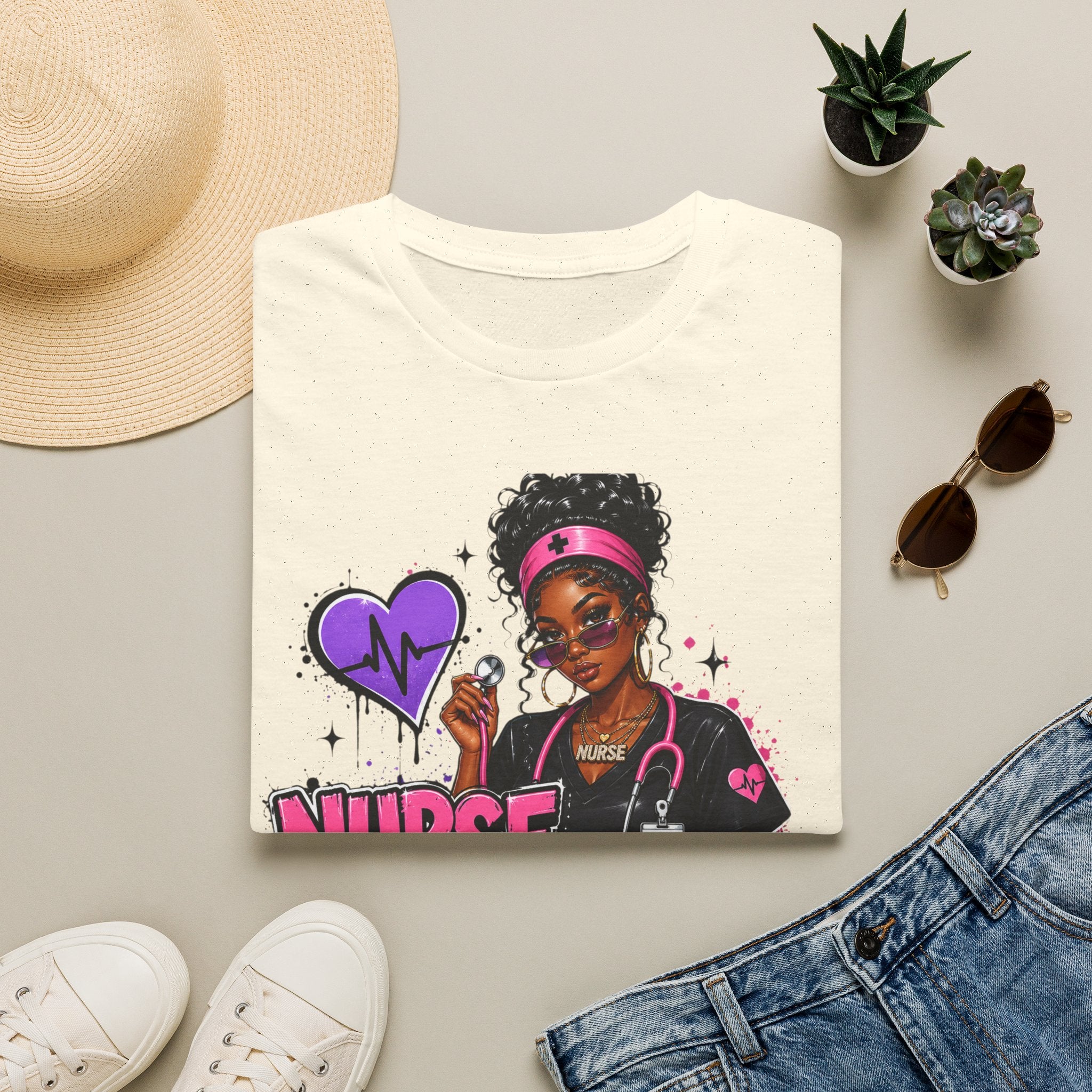Nurse In Progress T-Shirt | Future Nurse Gift | Black Girl Nurse Graphic Tee