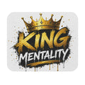 King Mentality Mouse Pad – Bold Gold Crown Graphic Desk Accessory