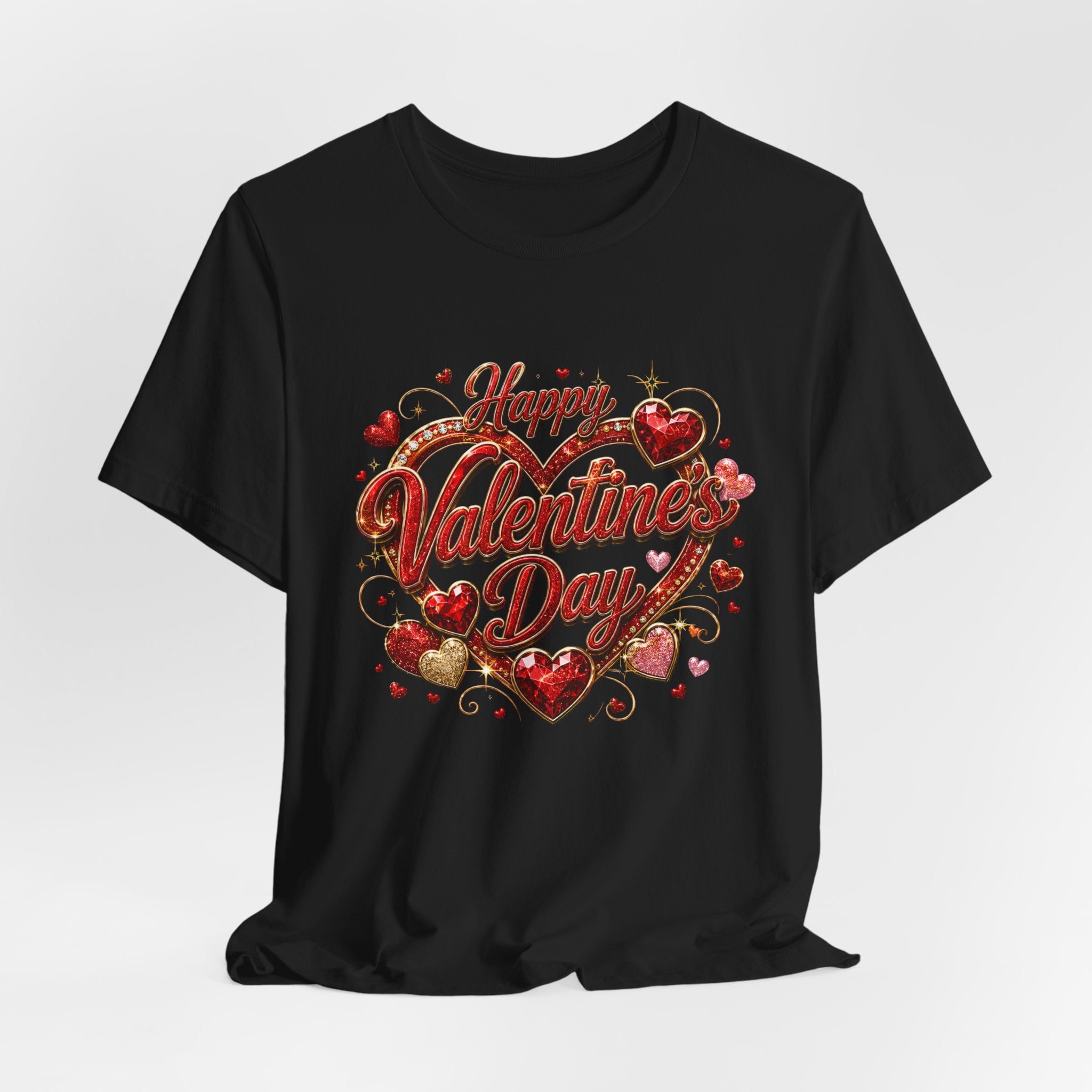 Happy Valentine's Day Glam Heart T-Shirt