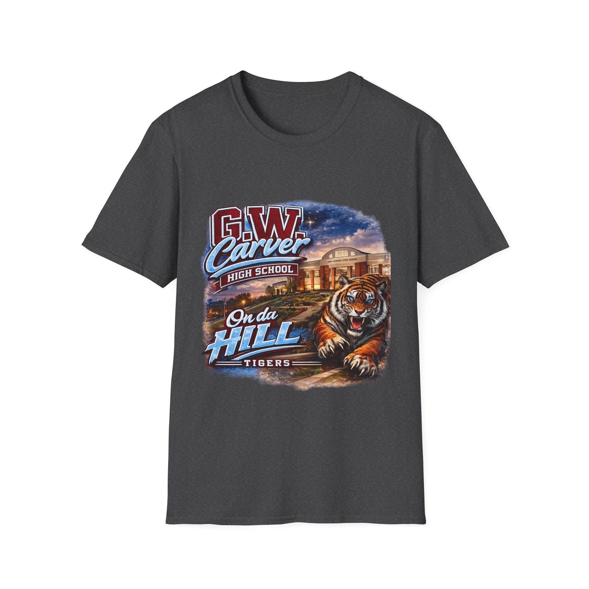 G.W. Carver High School Tigers T-Shirt | On Da Hill School Spirit Tee | Columbus GA Tiger Pride Graphic Tee