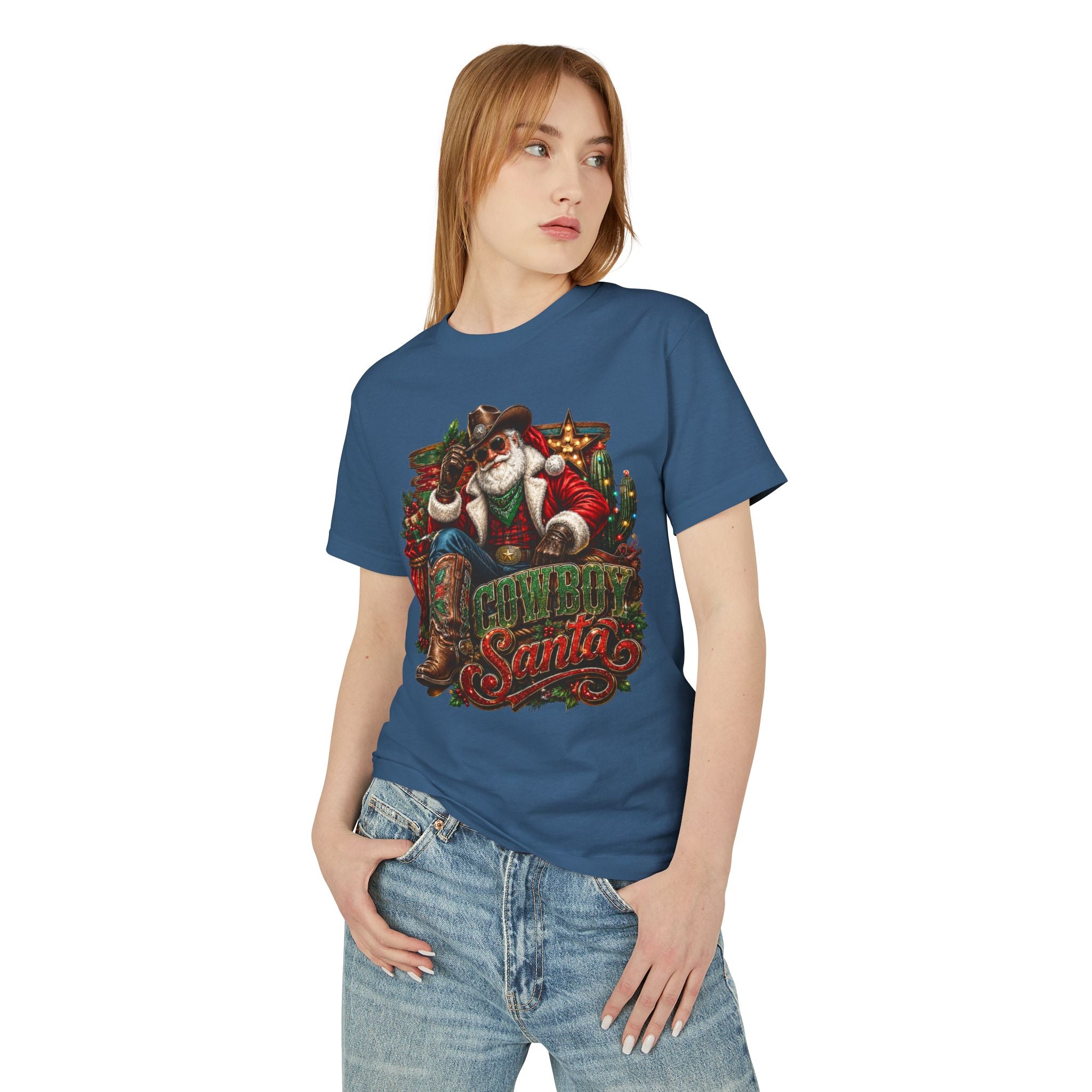 Cowboy Santa Shirt – Western Christmas Tee | Country Holiday Gift