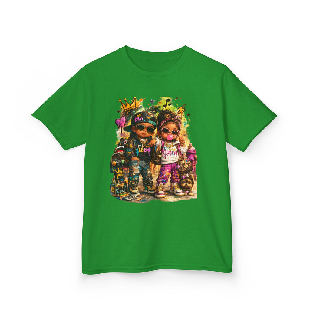 Lil Legend & Lil Queen T-Shirt | Hip Hop Kids Graffiti Graphic Tee | Urban Streetwear Kids Shirt