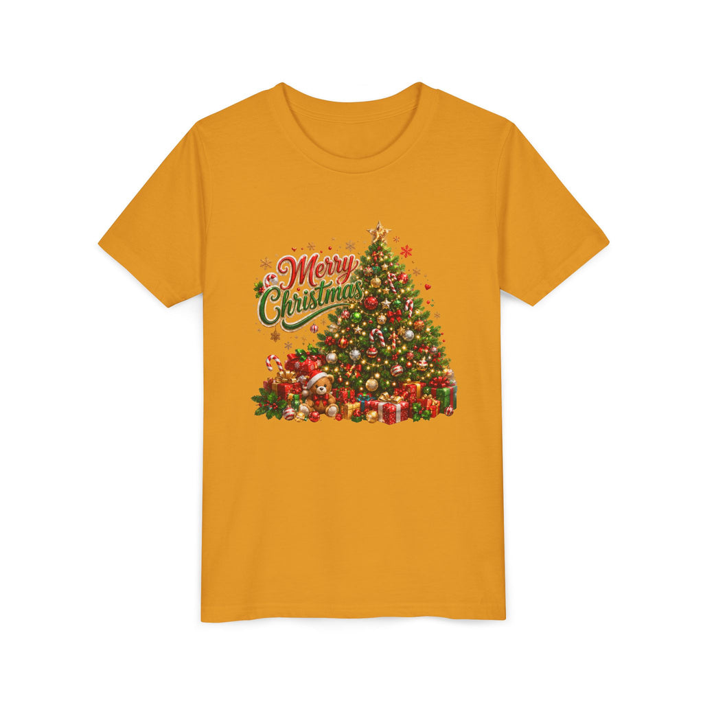 Merry Christmas Tree Shirt – Classic Holiday Tee | Christmas Gift for Kids and Famil