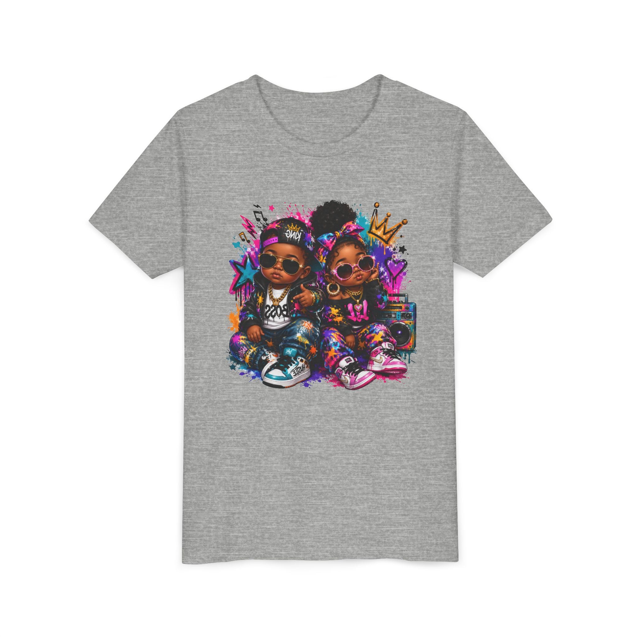 Lil King & Queen T-Shirt | Hip Hop Baby Graphic Tee | Urban Kids Streetwear Shirt