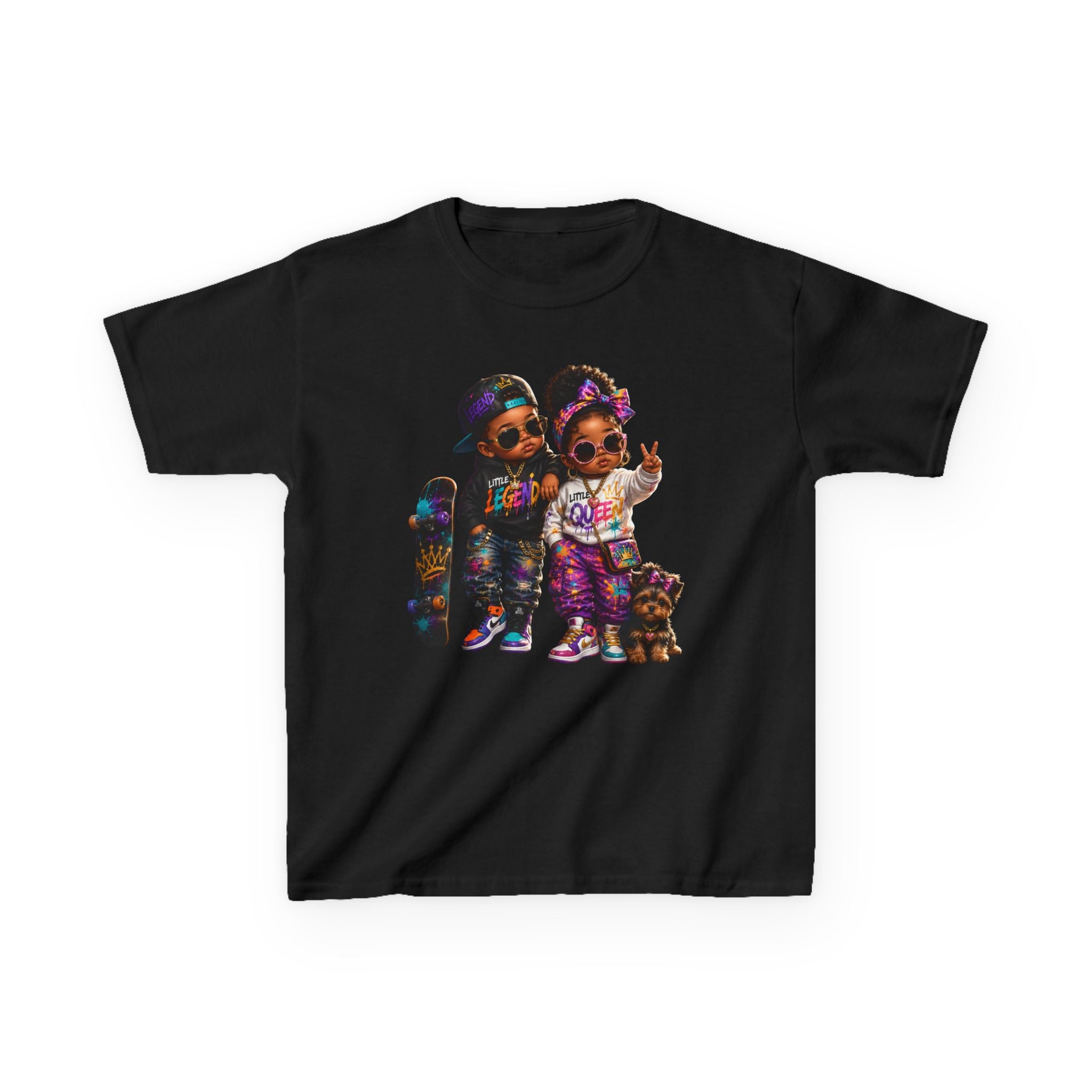 Little Legend & Little Queen T-Shirt | Back to School Hip Hop Kids Graphic Tee | Urban Streetwear Shirt
