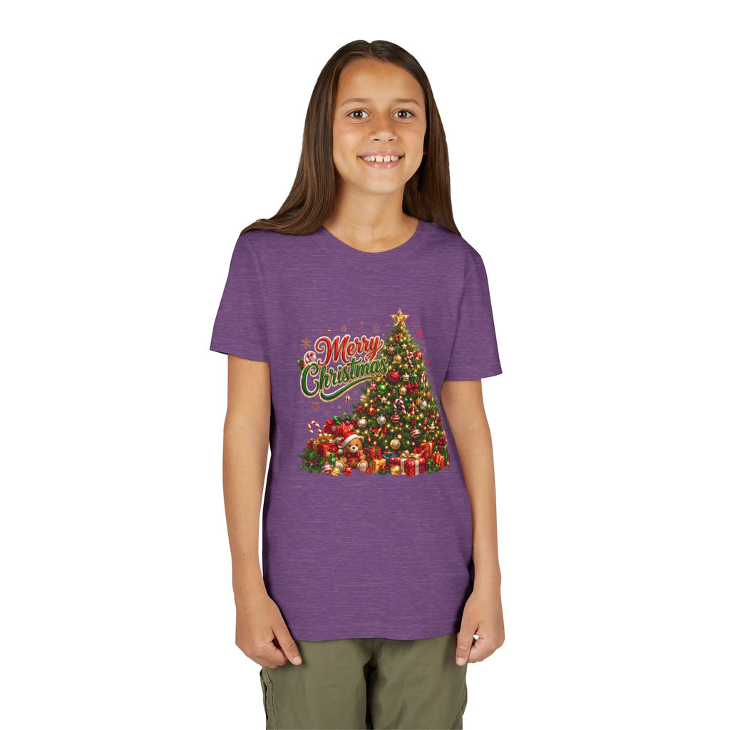 Merry Christmas Tree Shirt – Classic Holiday Tee | Christmas Gift for Kids and Famil