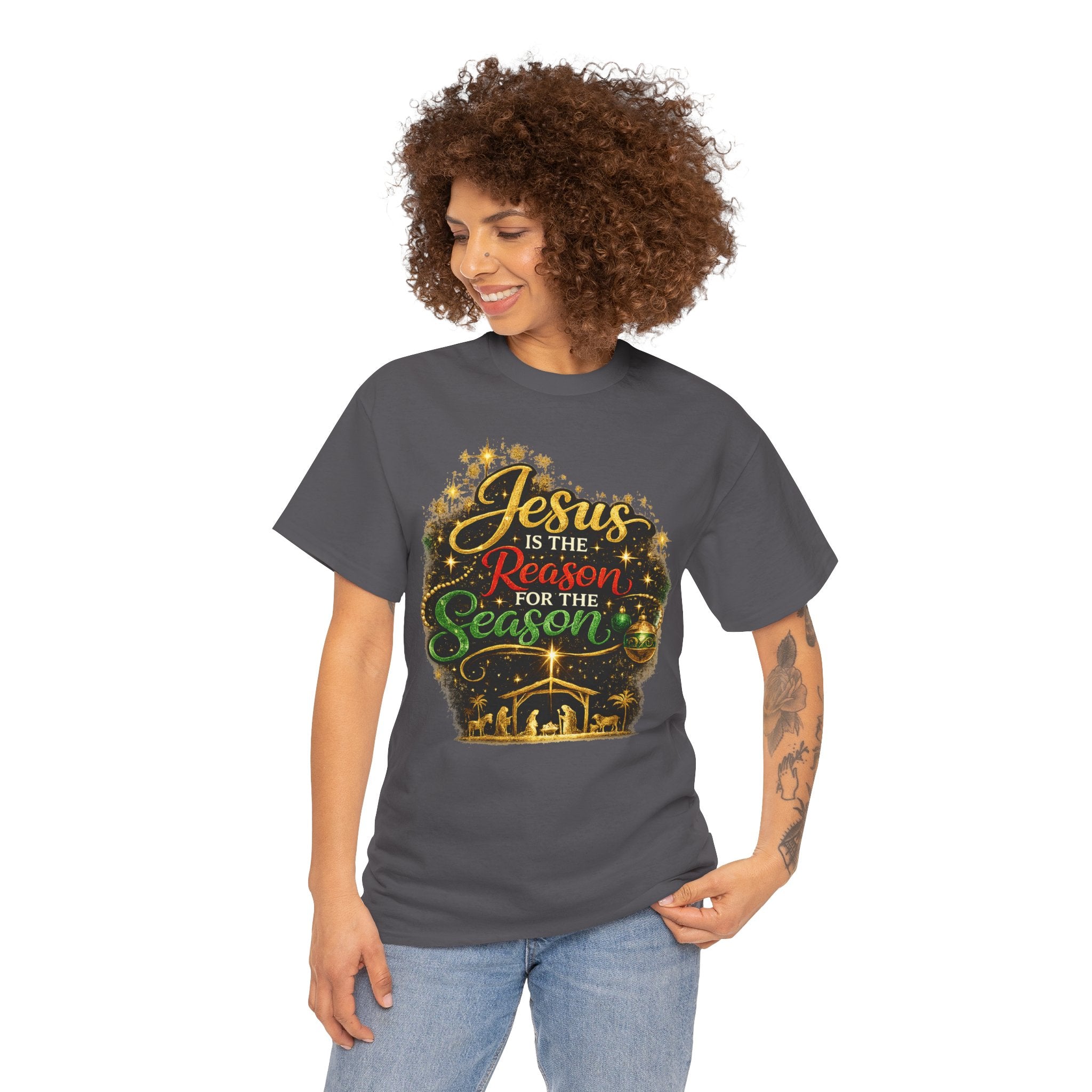 Jesus is the Reason for the Season Shirt – Christian Christmas Tee | Faith Holiday Gift