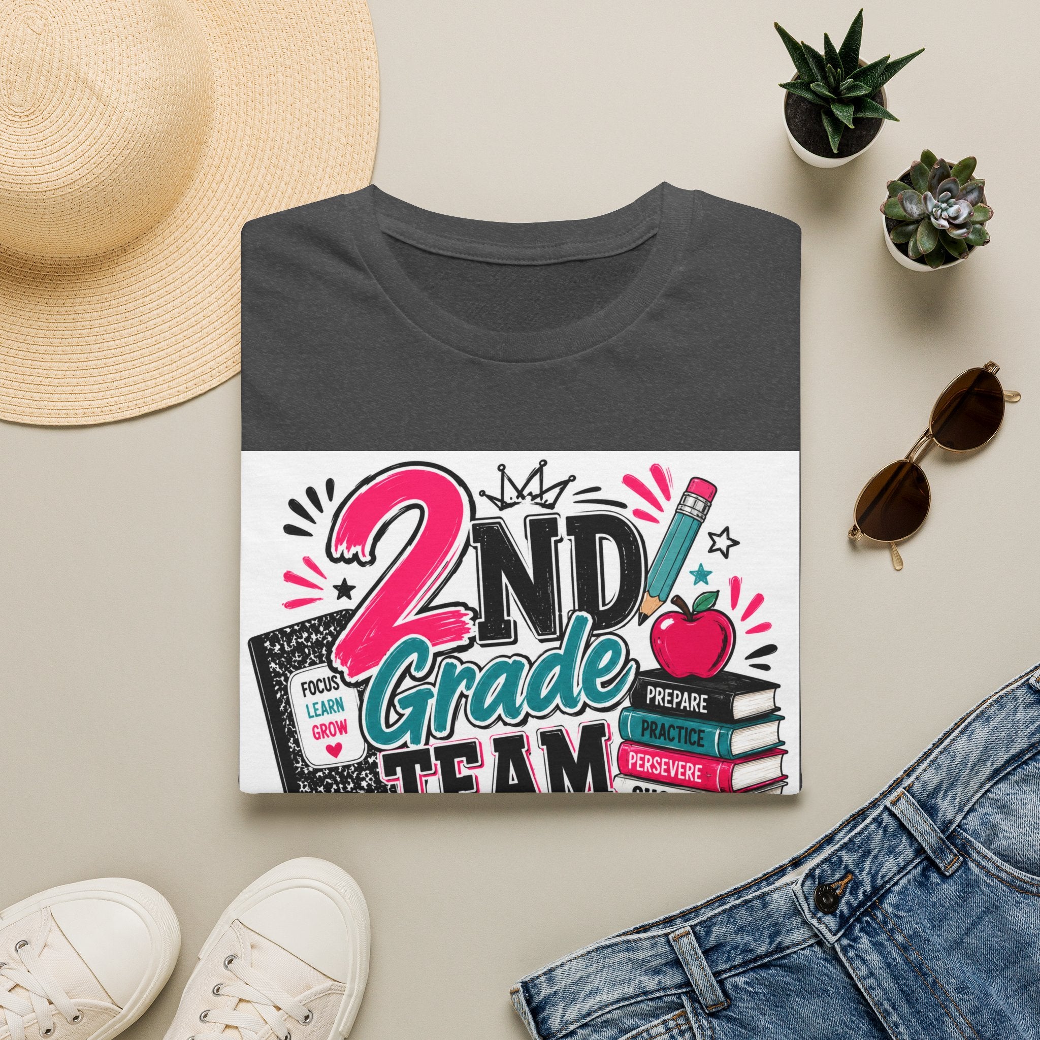 2nd Grade Team T-Shirt — Teacher Appreciation Back-to-School Tee