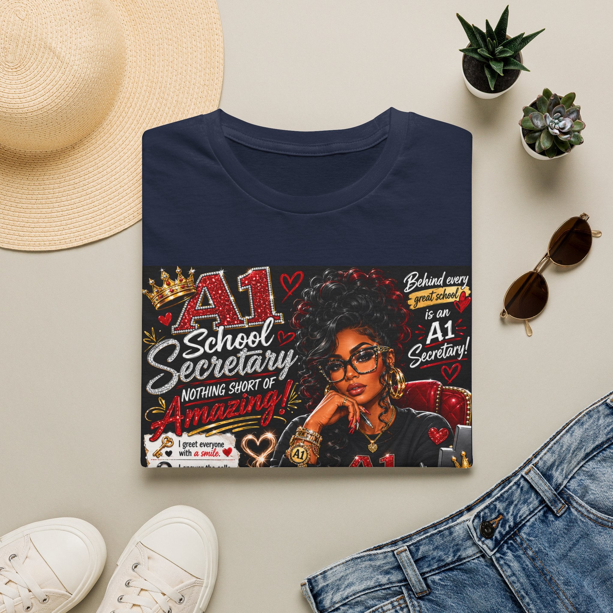 A1 School Secretary Graphic T-Shirt — Nothing Short of Amazing