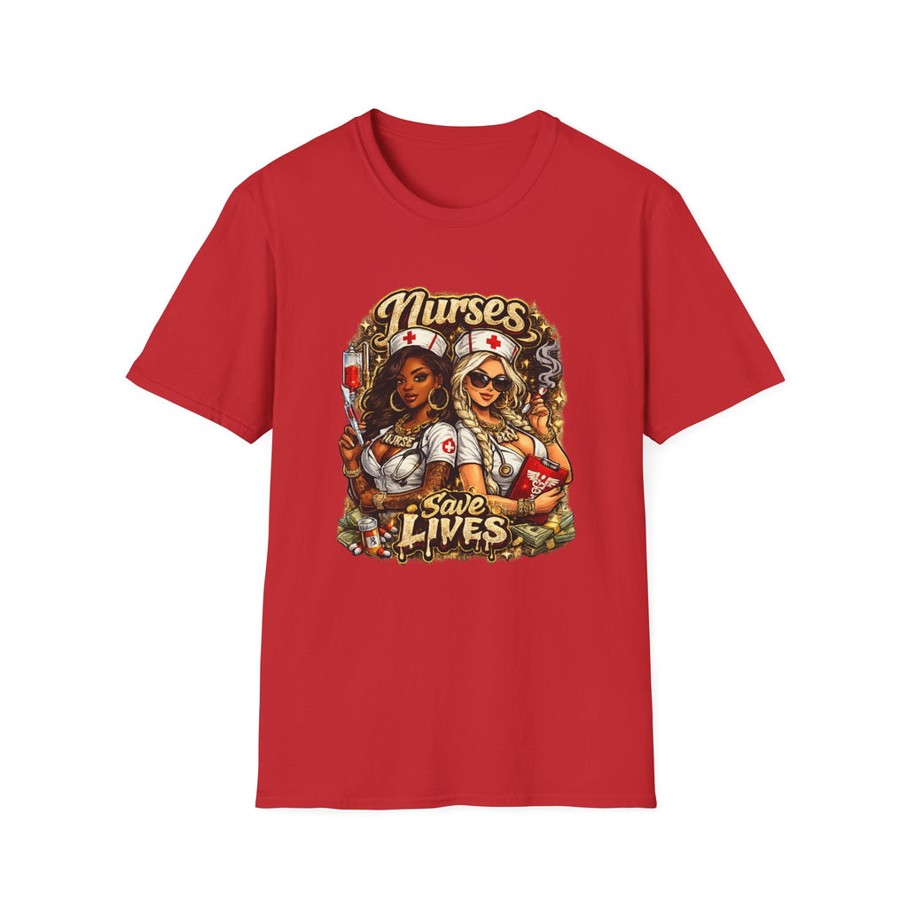 Nurses Save Lives T-Shirt | Nurse Appreciation Gift | Bold Nurse Graphic Tee